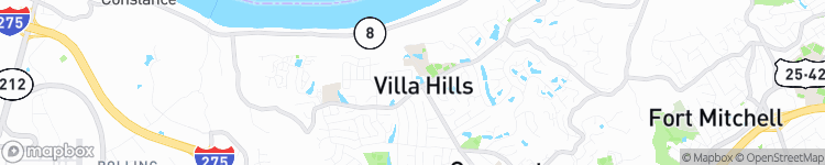 Villa Hills - map
