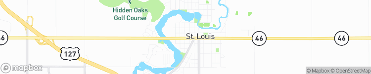 Saint Louis - map