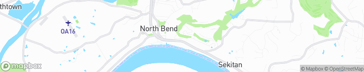 North Bend - map