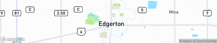 Edgerton - map