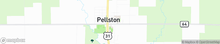 Pellston - map