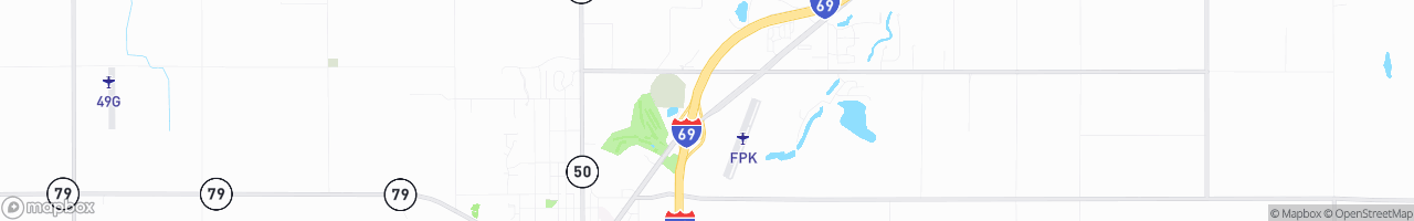 D And L Fuels - map