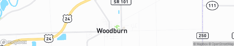 Woodburn - map