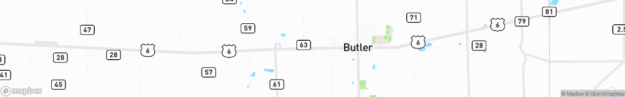 Butler One Stop - map