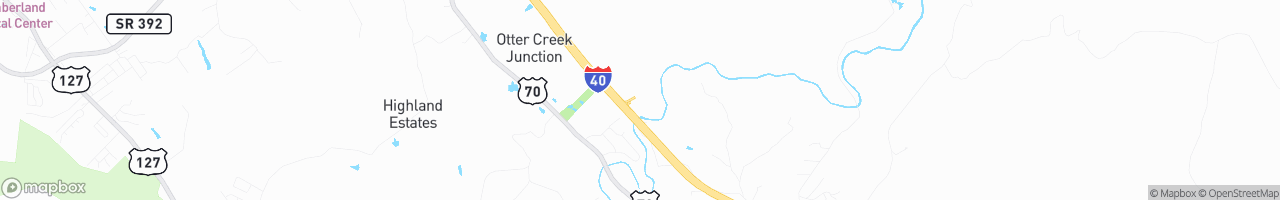 Rest Area — I-40 WB - map