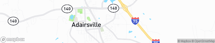 Adairsville - map