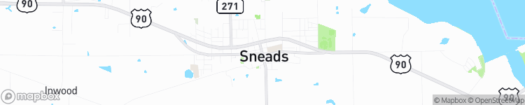 Sneads - map