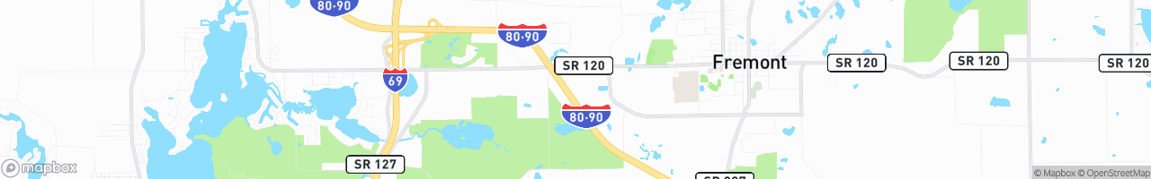 TruckMap | Berryman Mobil Oil 1235 E Hwy 120 Fremont IN 46737