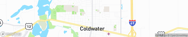 Coldwater - map