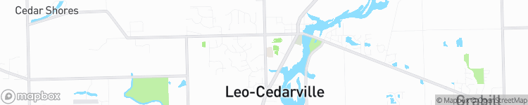 Leo-Cedarville - map