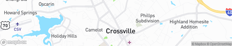Crossville - map