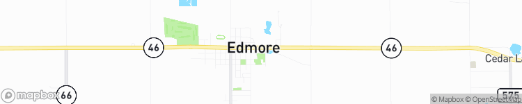 Edmore - map