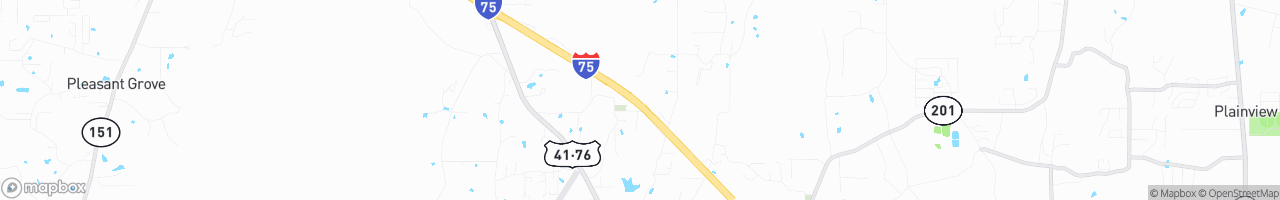 Weigh Station Ringgold NB - map