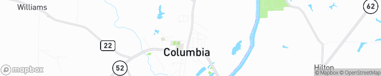 Columbia - map