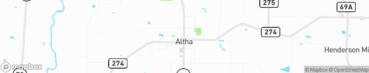 Altha - map