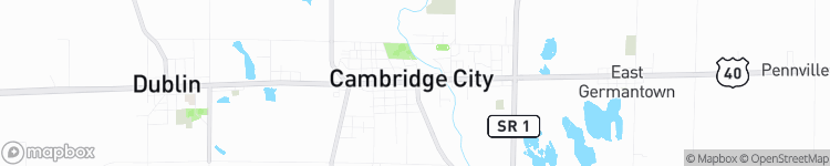 Cambridge City - map