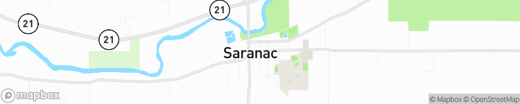 Saranac - map