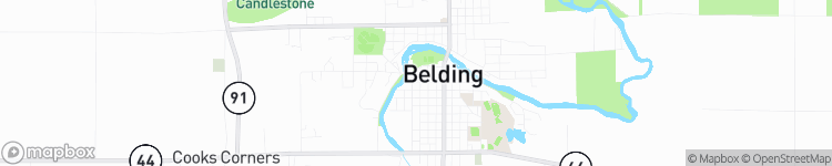 Belding - map