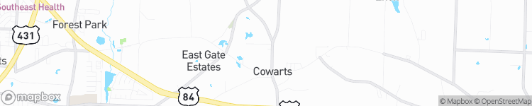 Cowarts - map