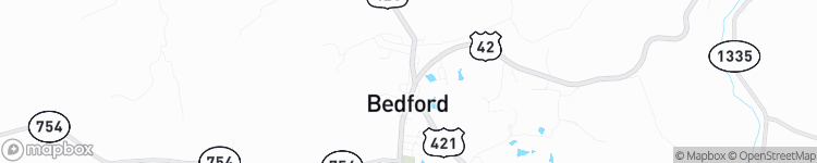 Bedford - map