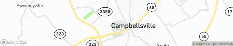 Campbellsville - map