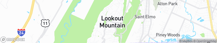 Lookout Mountain - map