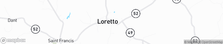 Loretto - map