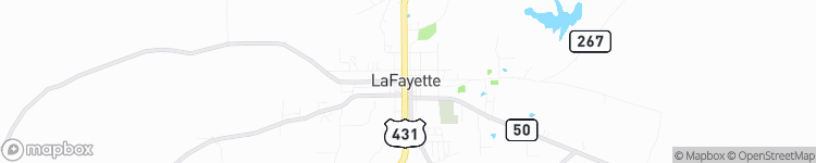 Lafayette - map