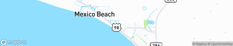 Mexico Beach - map