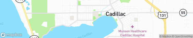 Cadillac - map