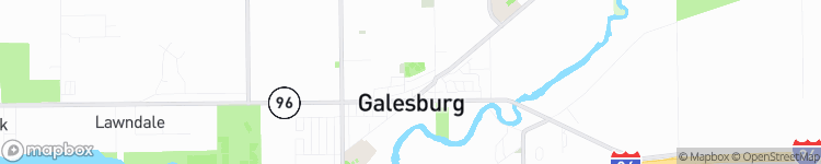 Galesburg - map