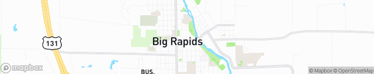 Big Rapids - map