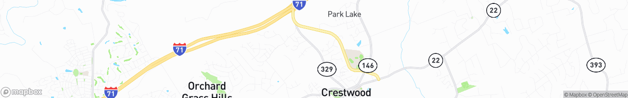 Crestwood - map