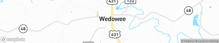 Wedowee - map