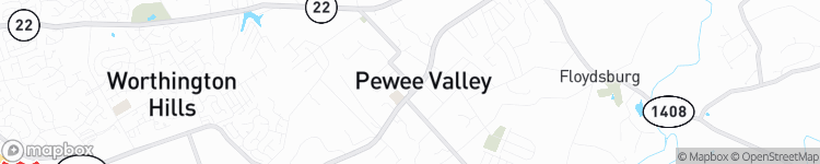 Pewee Valley - map