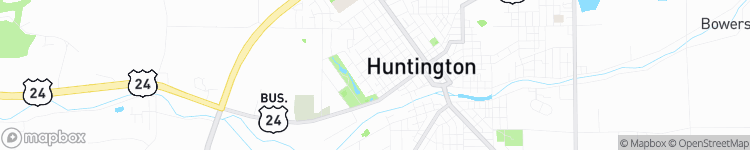 Huntington - map