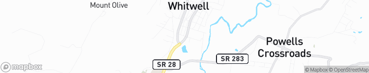 Whitwell - map