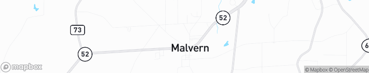 Malvern - map