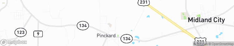 Pinckard - map