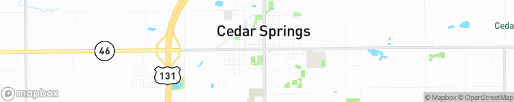 Cedar Springs - map