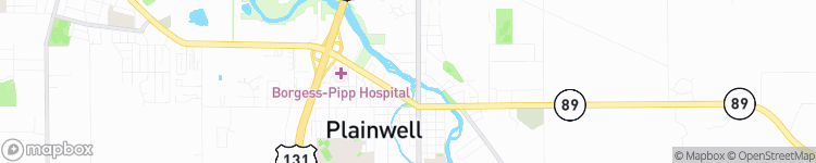 Plainwell - map
