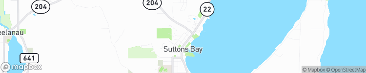 Suttons Bay - map