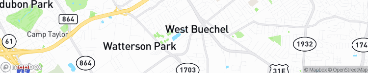 West Buechel - map