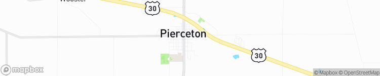 Pierceton - map