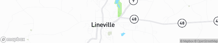 Lineville - map