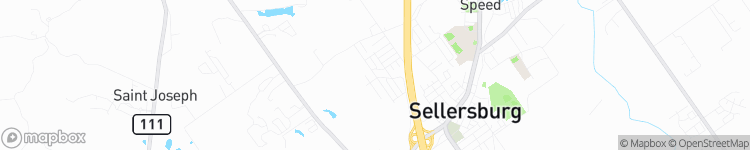 Sellersburg - map