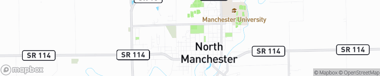 North Manchester - map
