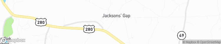 Jacksons Gap - map