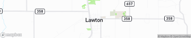 Lawton - map