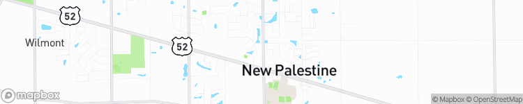 New Palestine - map